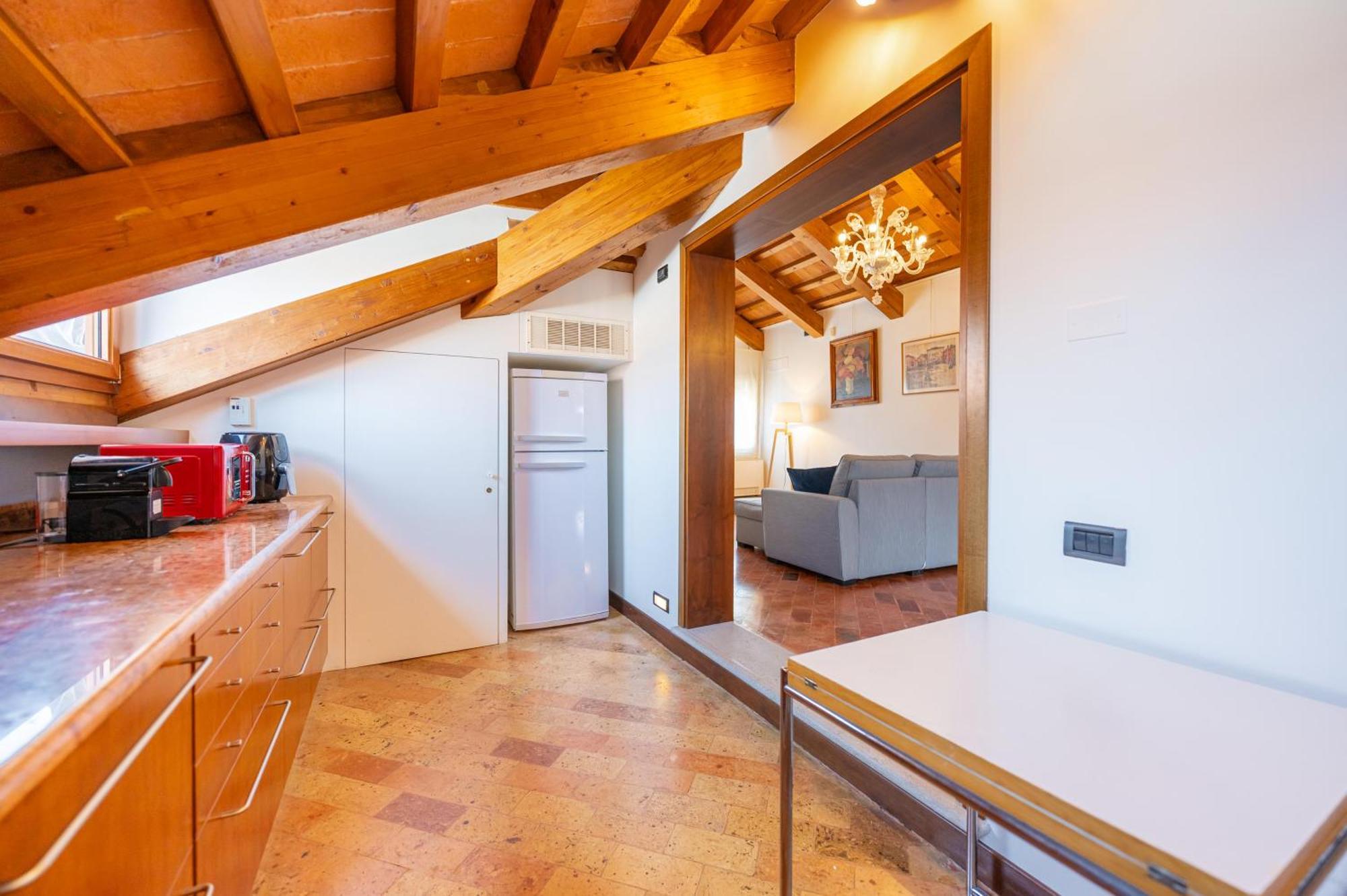 Luxury Penthouse With Terrace Apartment Venesia Bagian luar foto